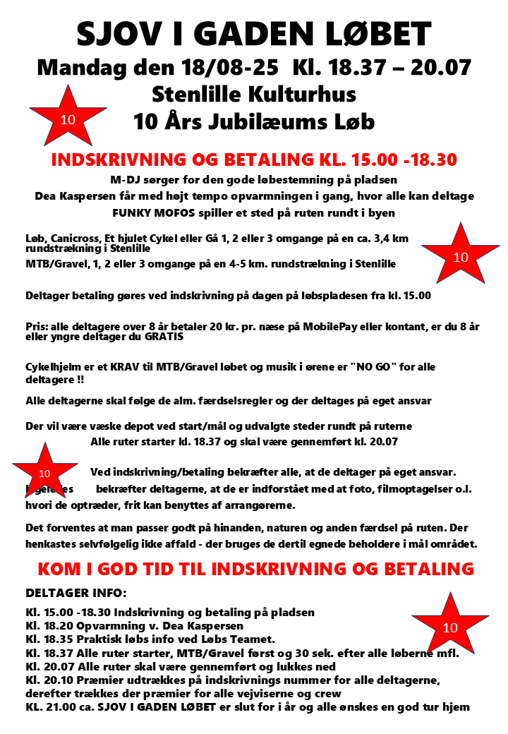 Sjov i Gaden løbet 2025